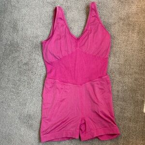 Joy Lab Vibrant Pink Shapewear Bodysuit Onesie - Medium
